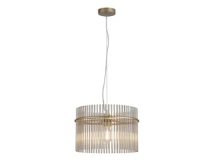 Searchlight swizzle suspension, dorée, tiges couleur champagne, 1 douille e27