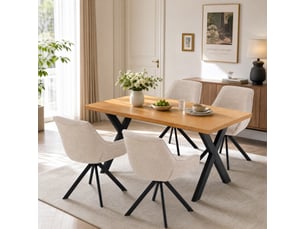 Ensemble table rectangulaire 4 chaise(s) <strong>GOEURVANT</strong> <strong></strong>