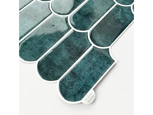 Sticker adhésif carrelage voûte 25x30cm émeraude