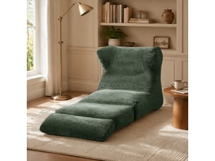 Fauteuil convertible <strong>MODENVIE</strong> Tissu vert