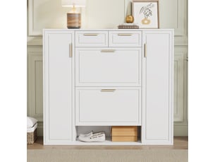 Meuble à chaussures 15 paire(s)  <strong>SOGEU</strong>  <strong></strong> coloris blanc