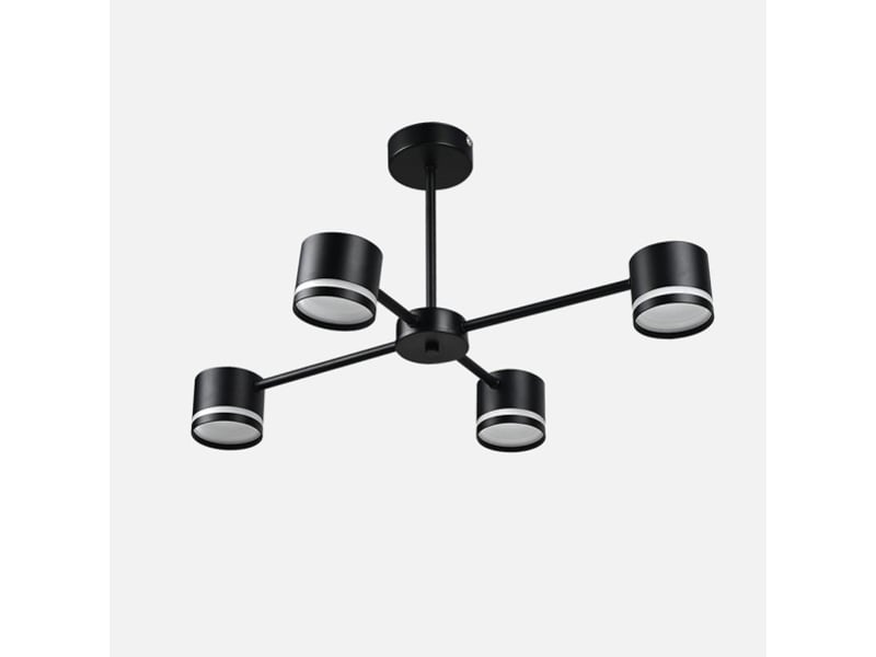  Fabrilamp ortiga, lampe, moderne, 4 x gx53, noir, 30 x 65 x 43 cm 253654009 - Conforama A