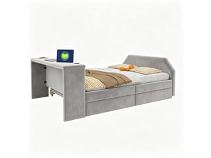 Lit gigogne 140x200 cm Morn Vibe coloris gris