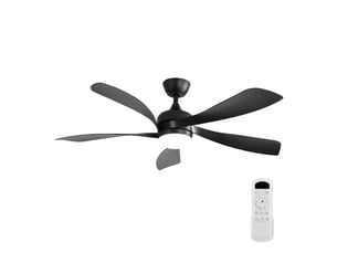Ventilateur de plafond avec lumière led télécommande moteur dc silencieux réversible
