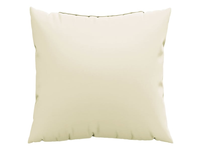  Lot de 4 coussins de canapé, coussins décoratifs crème 40x40 cm tissu cf59233  - Conforama C