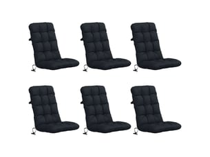 Lot de 6 coussins de chaise à dossier haut vianen cf59388