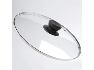 Couvercle en quatre parties – poignée noire – compatible avec tous les ustensiles de cuisine – taille46×39×vingt-quatremillimètres