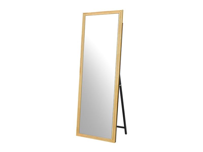  Miroir pleine longueur marron 160 x 50 cm, cadre bois et pied métallique réglable  - Conforama A