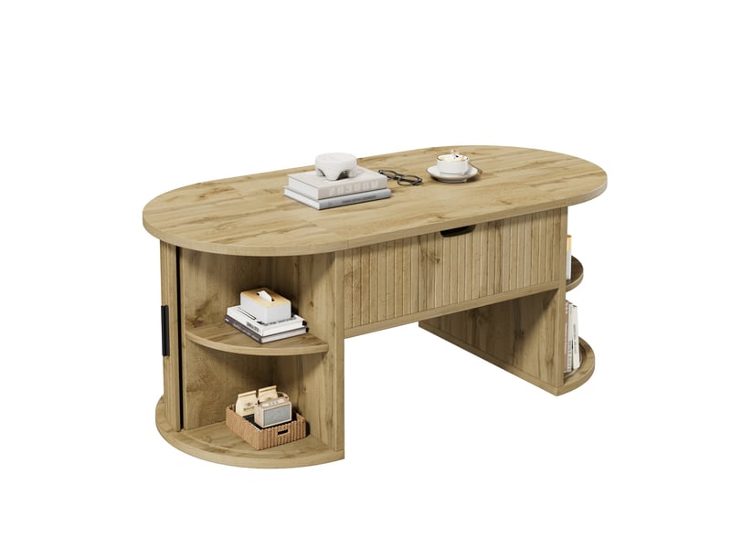Table basse relevable 100 x 50 cm en mdf - Conforama A