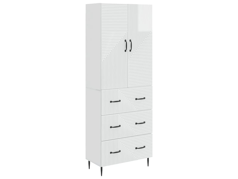  Ensemble de meubles 2 pcs, rangement de salon 66 x 34,5 x 90 cm bois d'ingénierie shl4103  - Conforama A