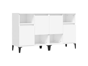 Buffets 2 pcs - bahut - meuble de rangement blanc 60x35x70 cm bois d'ingénierie