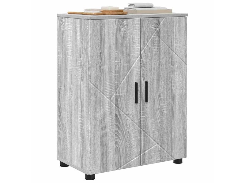  Cabinet de salle de bain, armoire salle de bain gris sonoma 60 x 35 x 80 cm cf65377  - Conforama C