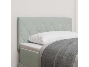 Tete de lit A poser largeur 80 cm <strong></strong> <strong></strong> argenté