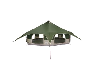 Tente de camping, tente familiale 18 personne vert