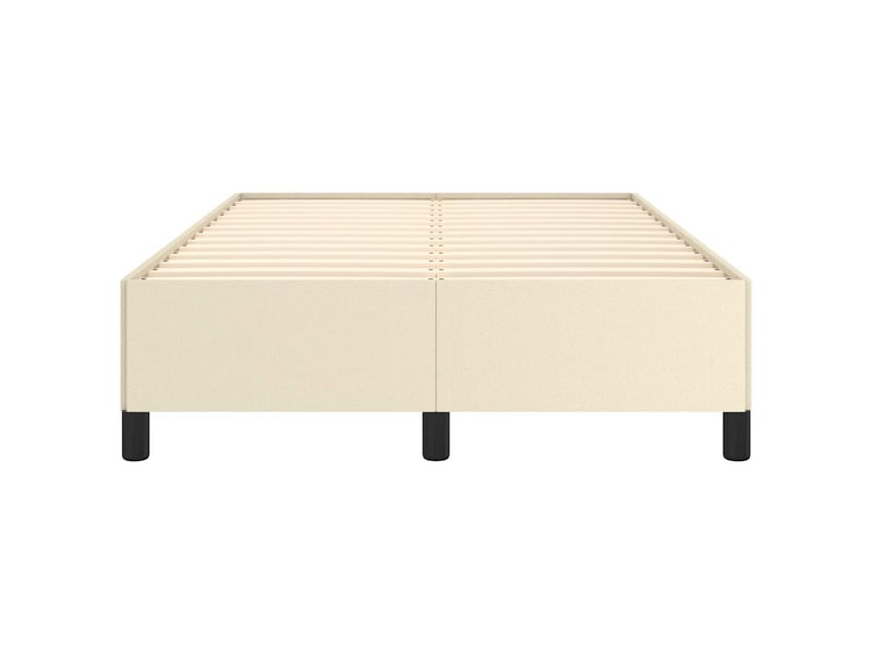  Lit double- lit adulte -  cadre de lit sans matelas crème 120x190 cm similicuir  - Conforama D