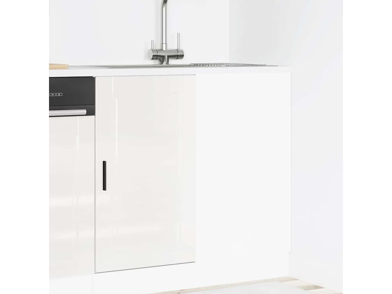  Meuble de rangement, meuble bas de cuisine bois d'ingénierie blanc brillant shl5001  - Conforama B