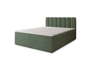 Lit avec rangement 180x200 cm <strong>MASSENO</strong> <strong></strong> coloris vert