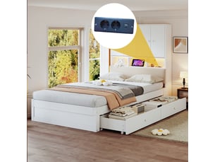 Lit combiné 90x200 cm <strong>ARTBEDDING</strong>  <strong></strong> coloris blanc