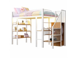 Lit combiné 90x200 cm VIVRYN coloris blanc