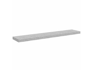 Étagère flottante, étagère murale gris béton 120x23,5x3,8 cm mdf cf42306