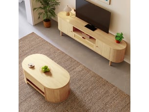 Meuble tv coloris naturel