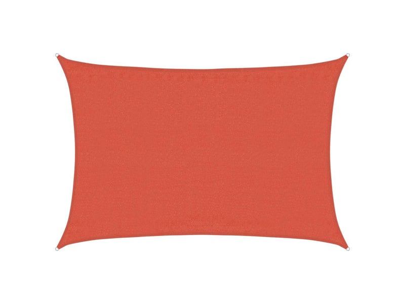  Voile d'ombrage - voile d'ombre - voile parasol 160gm² rectangulaire terre cuite 3,5x4,5m pehd  - Conforama A