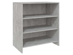 Buffet - bahut - meuble de rangement gris béton 70x40,5x75 cm bois d'ingénierie
