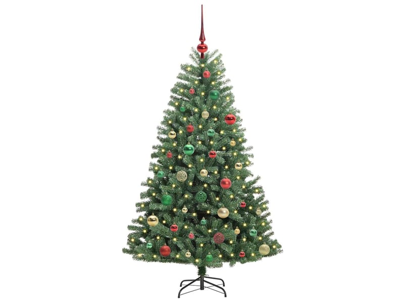  Sapin de noël artificiel, arbre de noël à branches articulées vert 150 cm shl5965  - Conforama C
