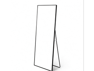Miroir rectangulaire à poser coloris noir - 150 cm x 40 cm