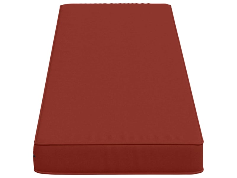 Lot de 2 coussins de banc, coussins d'assise vught 100 % polyester rouge cf58069 - Conforama D