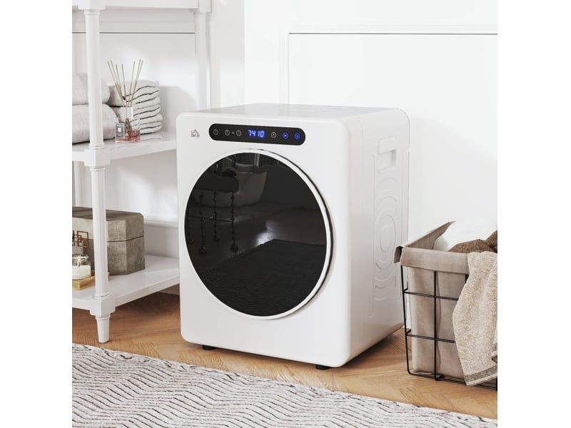  Sèche-linge 49x43x61 cm 6 programmes compact métal blanc  - Conforama B