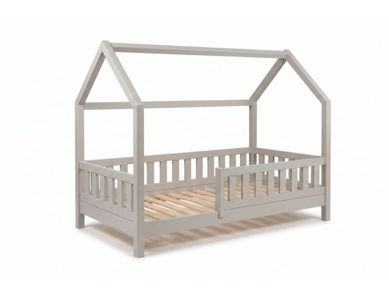  Yappytrygg - lit cabane 160x80 cm - gris 4754010385935 - Conforama C