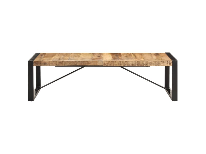  Vidaxl table basse 140x70x40 cm bois de manguier brut  - Conforama A