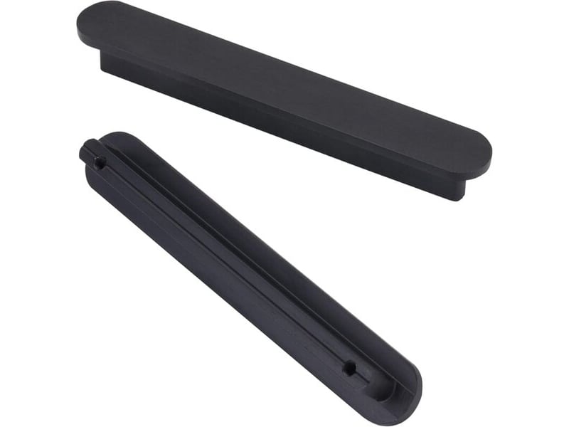  Jeu de poignées noires poignée de meuble de cuisine laiton noir brossé distance centrale 128 mm poignée d'armoire poignée de meuble  - Conforama A
