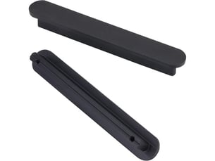 Jeu de poignées noires poignée de meuble de cuisine laiton noir brossé distance centrale 128 mm poignée d'armoire poignée de meuble
