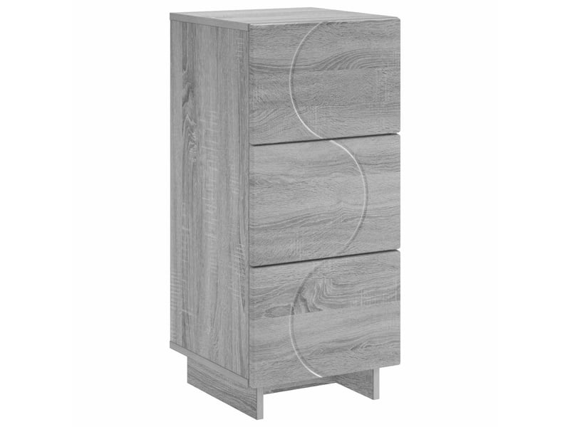  Buffet salon, buffet de rangement sonoma gris 33,5x34,5x75 cm bois d'ingénierie shl63226  - Conforama A