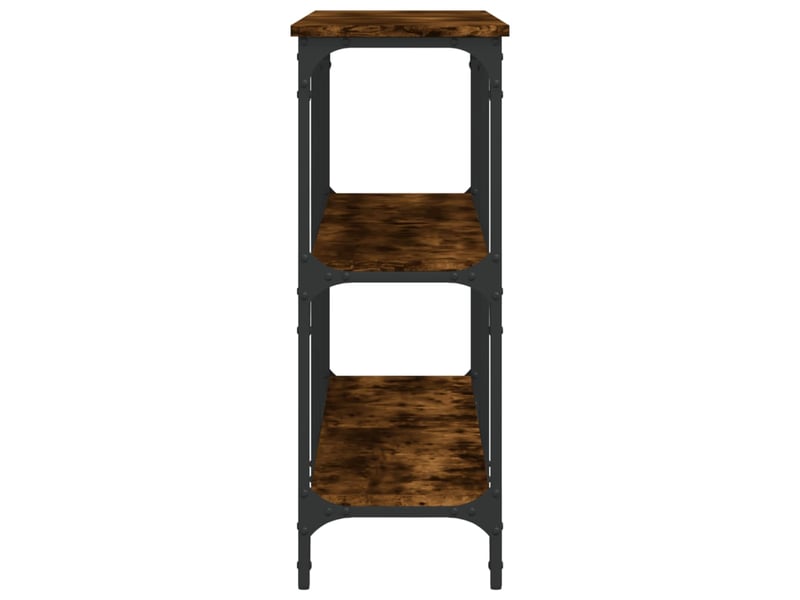  Table de chevet - table console chêne fumé 150x29x75 cm bois d'ingénierie  - Conforama D