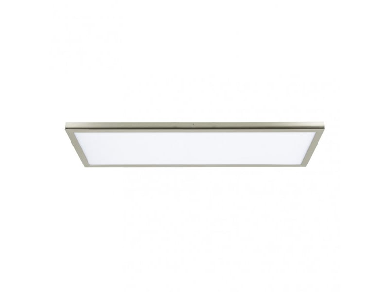  Panneau led en saillie fabrilamp tivoli 72 w 6120 lm 4000 k nickel 2,5 x 30 x 120 cm 162491203 - Conforama C