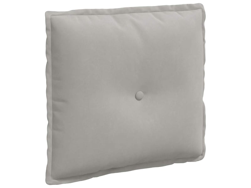  Coussin de dos, coussin de dossier gris clair 50 x 45 cm tissu en microfibre cf54673  - Conforama A