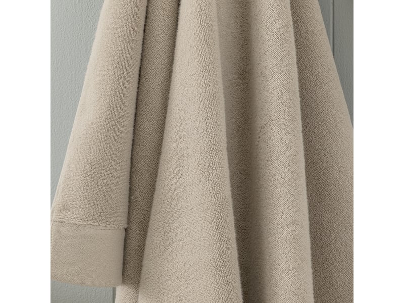 Drap de bain softy 100 x 150 cm éponge zero twist 100% coton peigné 600 gm² naturel CP-DDBAINSOFTY-NATUREL - Conforama E