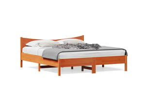 Lit 2 places 200x200 cm    coloris marron
