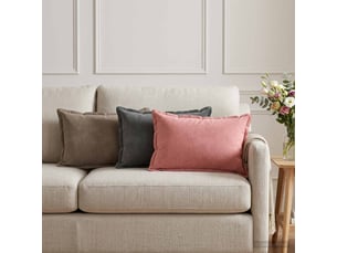 Lot de 2 coussins avec oreiller, coussins décoratifs houten gris foncé fløjl cf51065