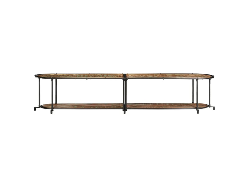  Meuble tv - banc tv - meuble de rangement 200x42x40 cm bois massif de récupération  - Conforama D