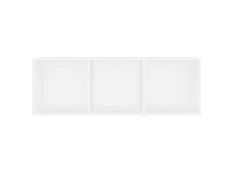  Lot de 4 meuble tv bas salon blanc 107x35x37 cm bois d'ingénierie  - Conforama E