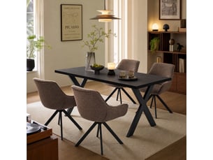Ensemble table rectangulaire  4 chaise(s)  <strong>GOEURVANT</strong> <strong></strong> 