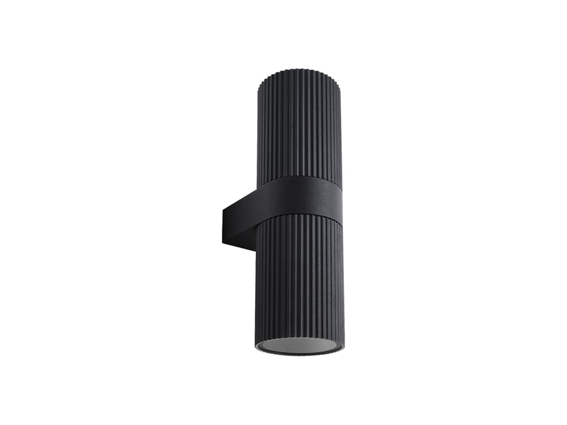  Applique murale extérieur surface cannelée, kyklop maxi en métal noir, ip54, nordlux 2618231003 - Conforama C