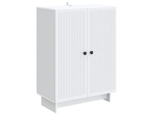 Buffet - bahut - meuble de rangement blanc 66 x 34,5 x 90 cm bois d'ingénierie