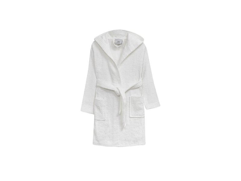  Peignoir de bain enfant interbaby taille 10-12 ans - blanc - coton éponge, boîte cadeau 00516-T10-12-09 - Conforama C