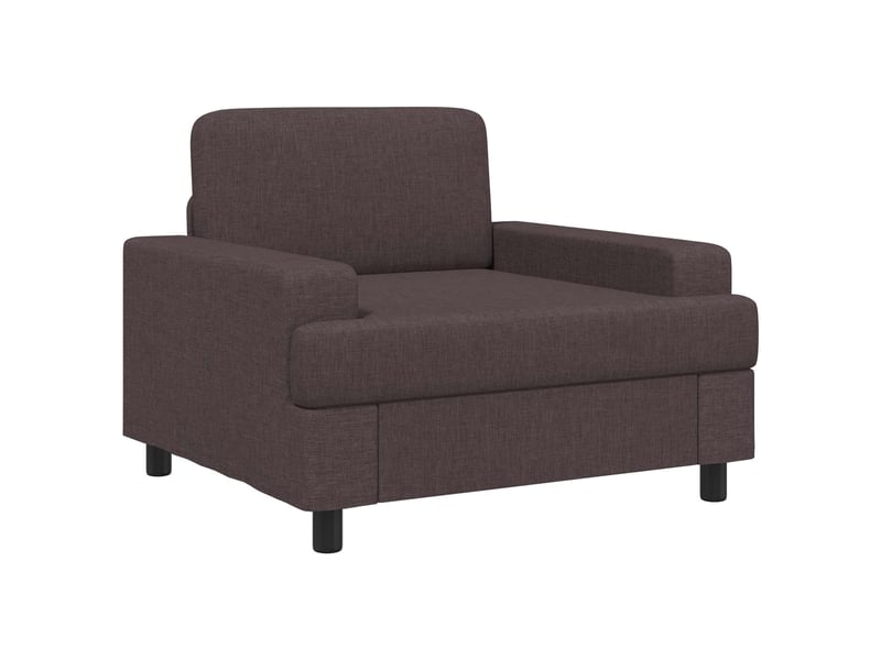  Vidaxl fauteuil marron foncé tissu  - Conforama A