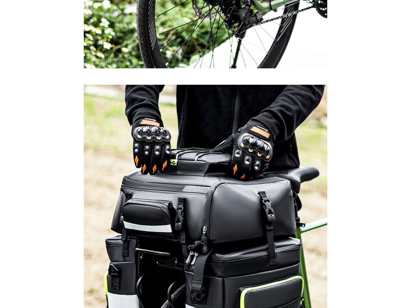  Sacoche de vélo arrière 3 en 1 – 53l, sac porte-bagages  - Conforama D